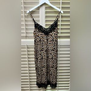 Zara Cheetah print slip dress